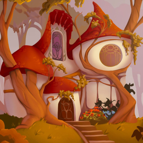 Diseño y Pintura de fondos para animación